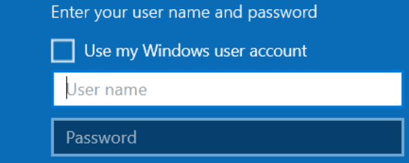 Windows WiFi authentication dialog